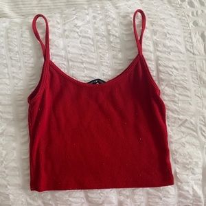 brandy melville red tank top